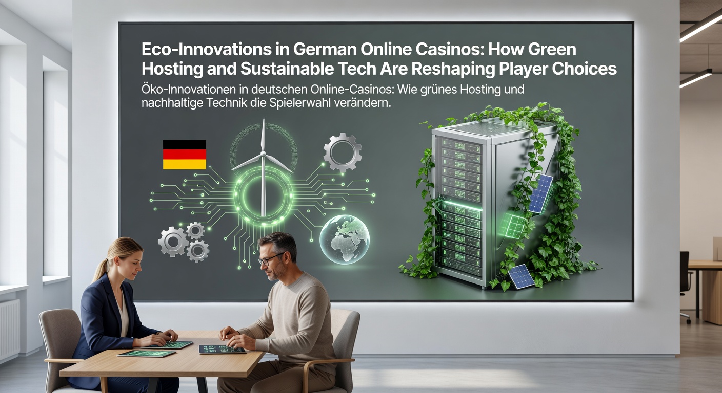 Serverfarm mit erneuerbaren Energien in einem grünen Rechenzentrum für Online-Casinos