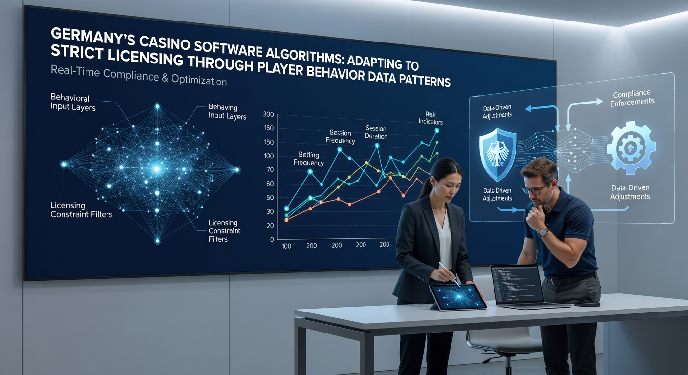 Darstellung von Echtzeit-Datenströmen und Algorithmus-Anpassungen in Casino-Systemen