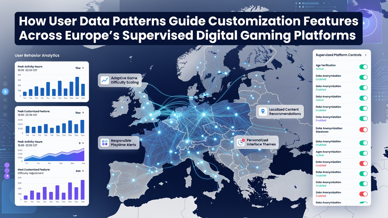 Darstellung von Anpassungsalgorithmen und Nutzerdatenflüssen auf beaufsichtigten Gaming-Plattformen
