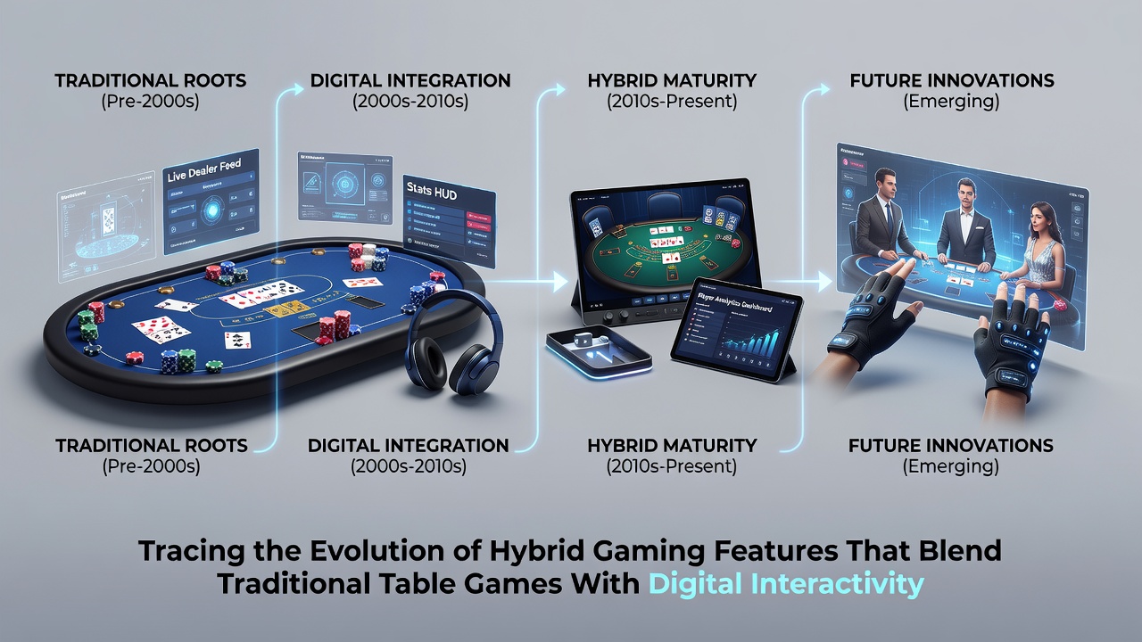 Digitale Interfaces integriert in europäische Tischspiele
